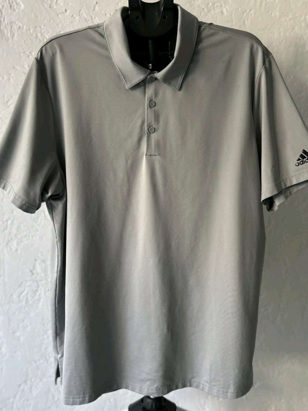 adidas Men’s Light Gray Golf Performance Polo